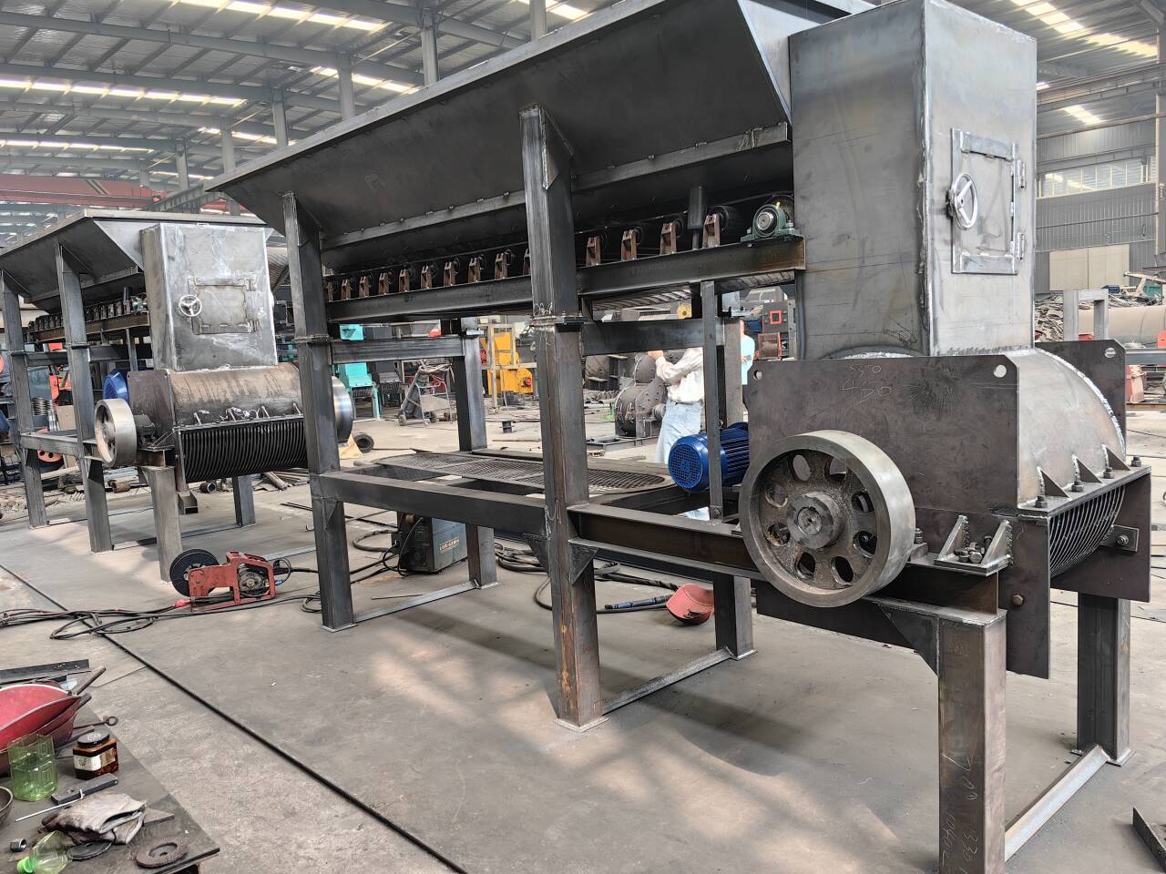 粉土机-重庆客户带料来厂试机